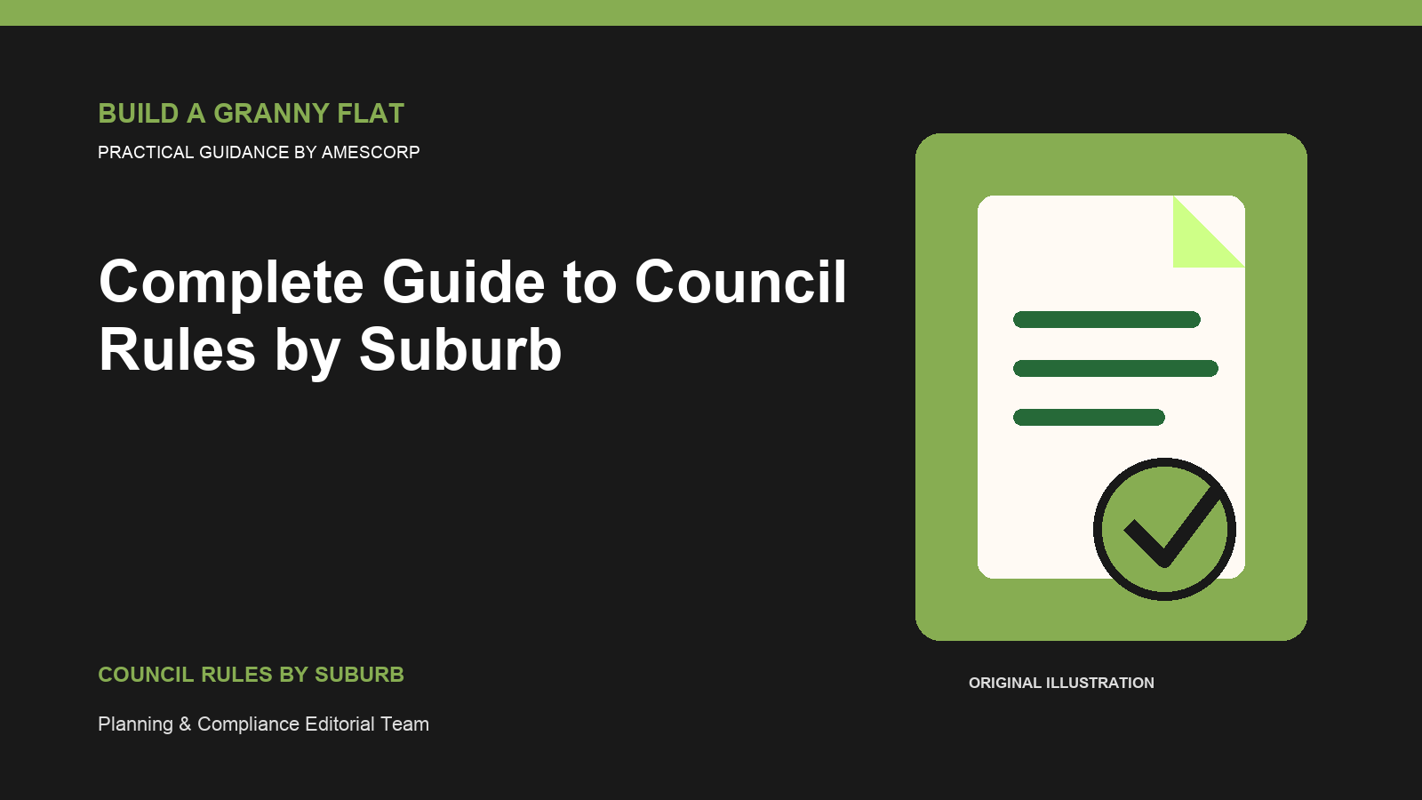 Complete Guide to Council Rules by Suburb — Build Granny Flat guide