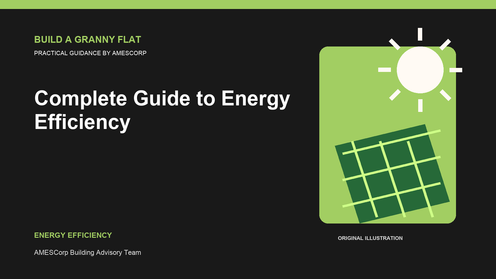 Complete Guide to Energy Efficiency — Build Granny Flat guide