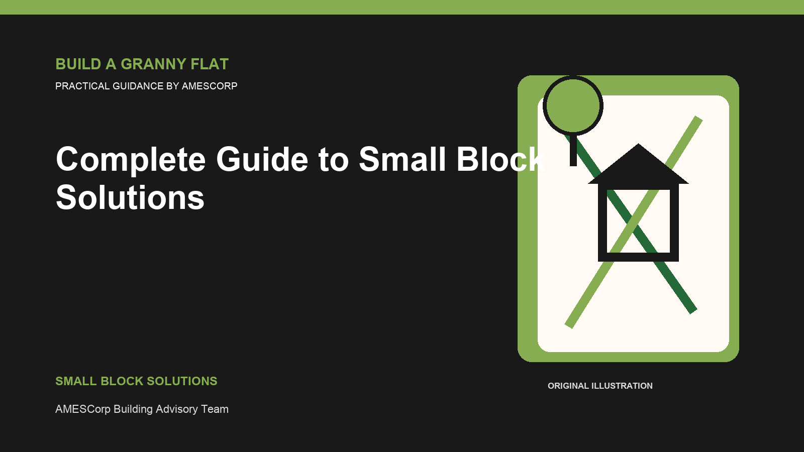 Complete Guide to Small Block Solutions — Build Granny Flat guide