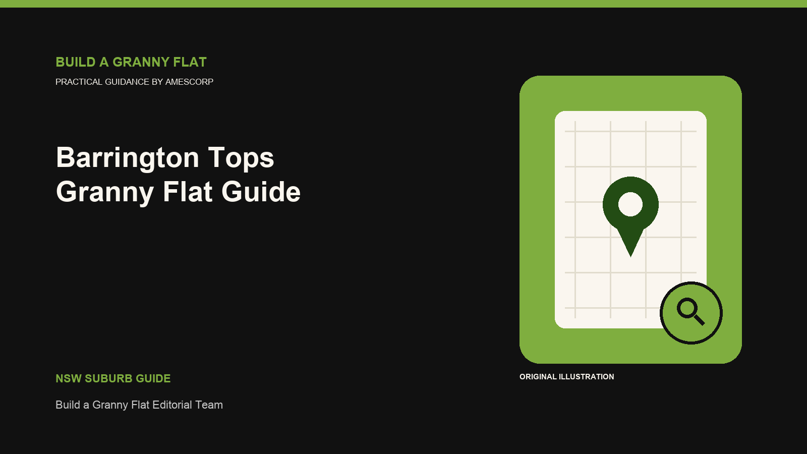 Barrington Tops Granny Flat planning guide illustration