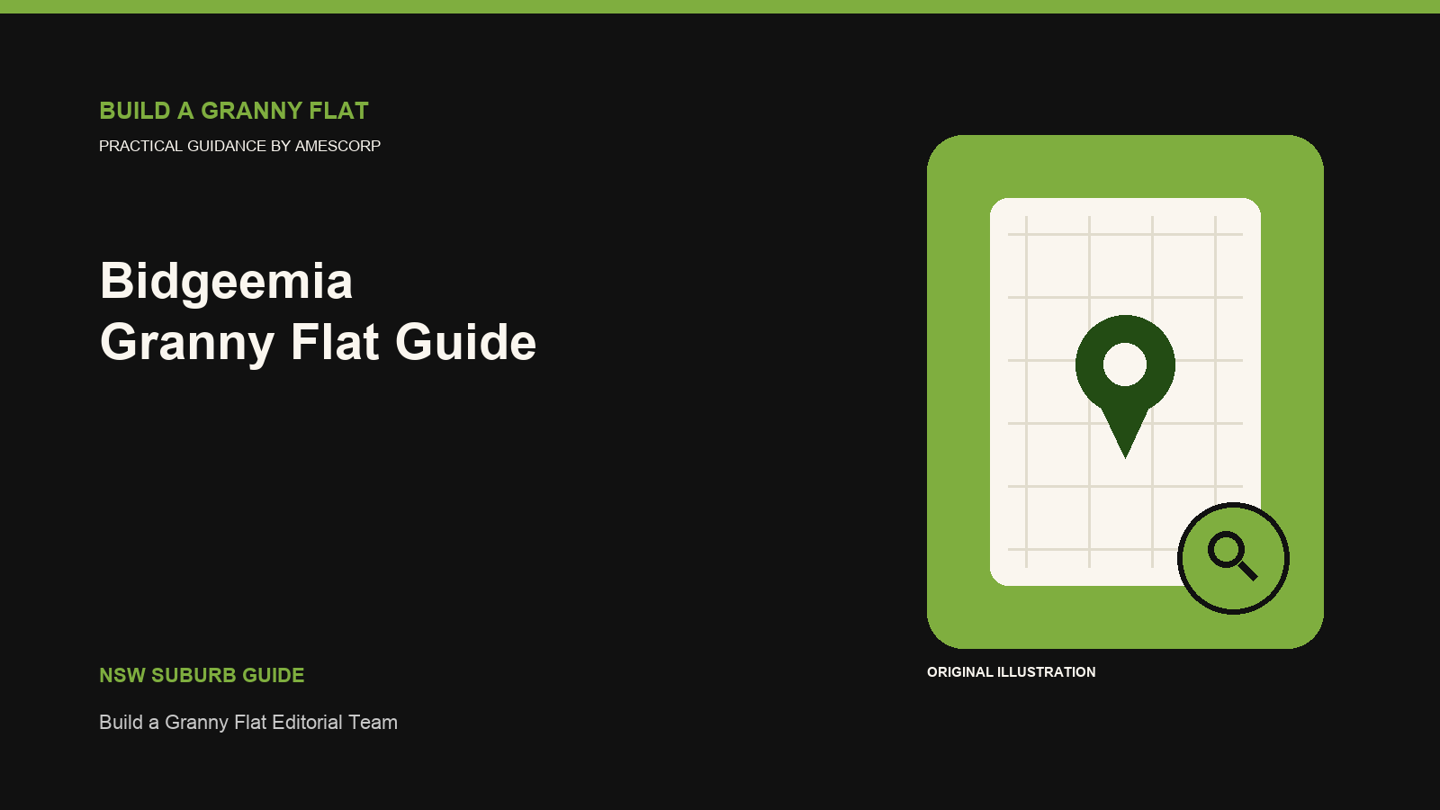 Bidgeemia Granny Flat planning guide illustration