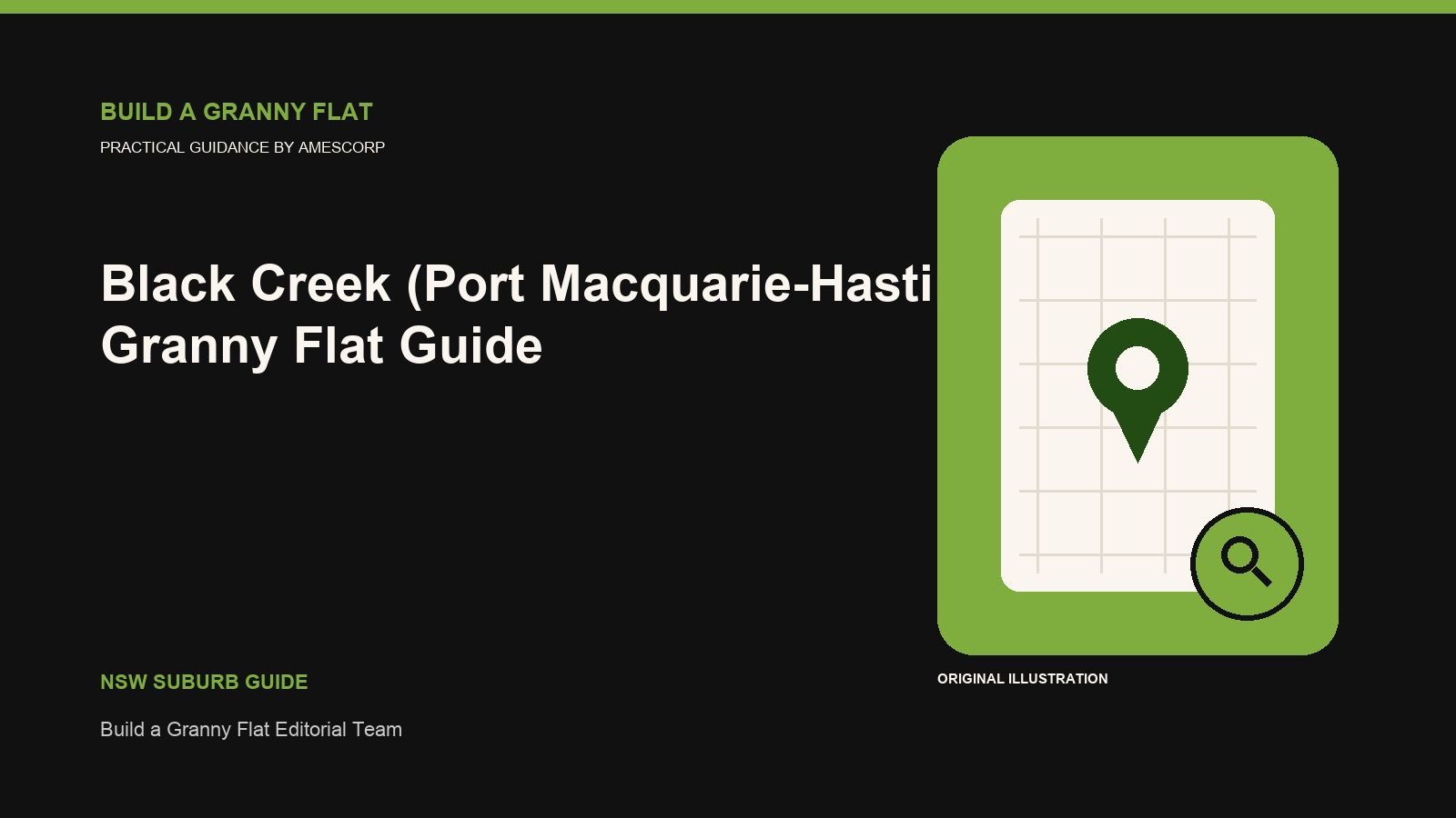 Black Creek (Port Macquarie-Hastings) Granny Flat planning guide illustration