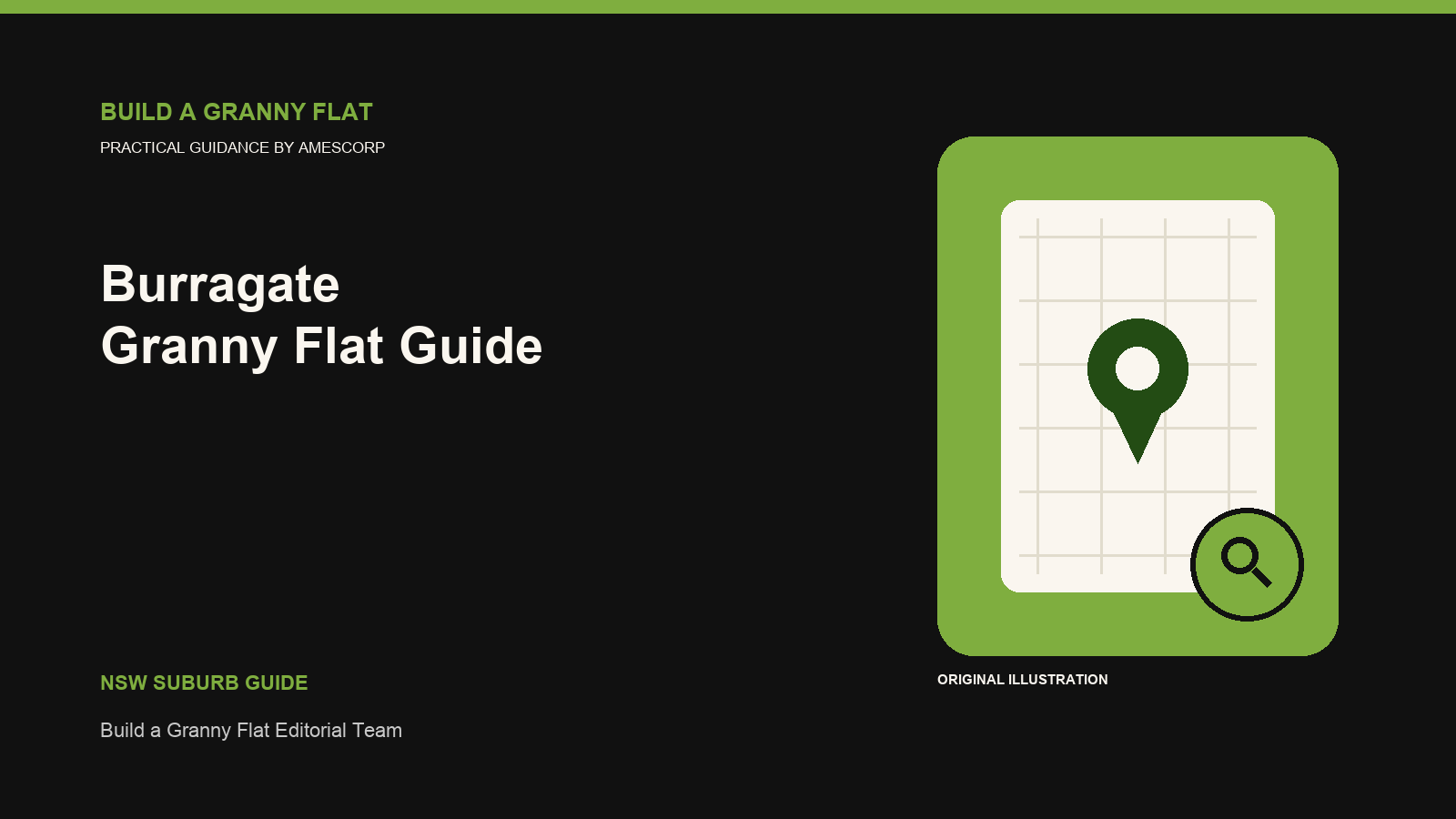 Burragate Granny Flat planning guide illustration