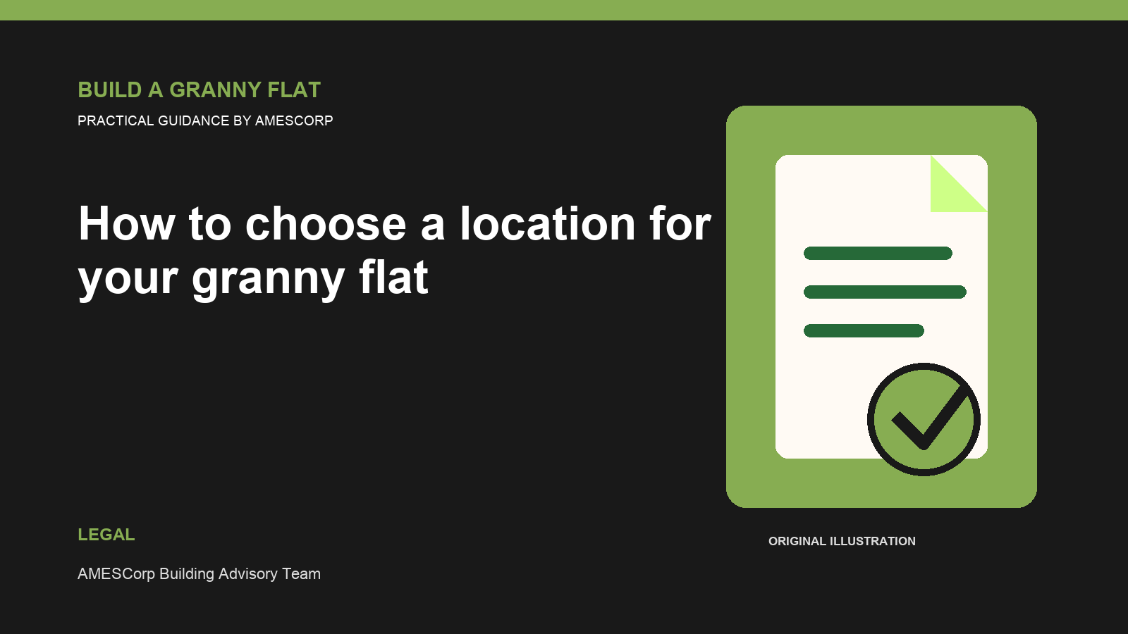 How to choose a location for your granny flat — Build Granny Flat guide