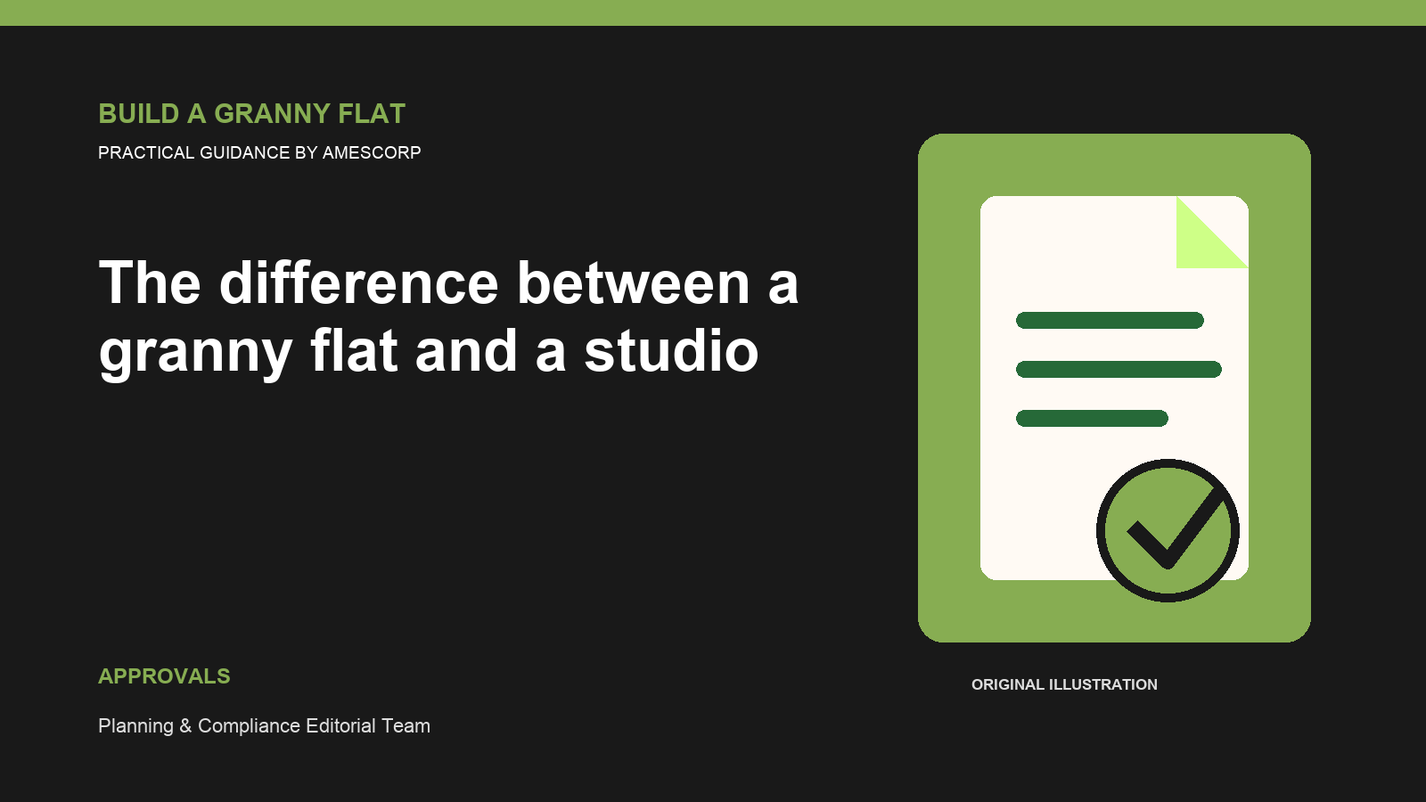 The difference between a granny flat and a studio — Build Granny Flat guide