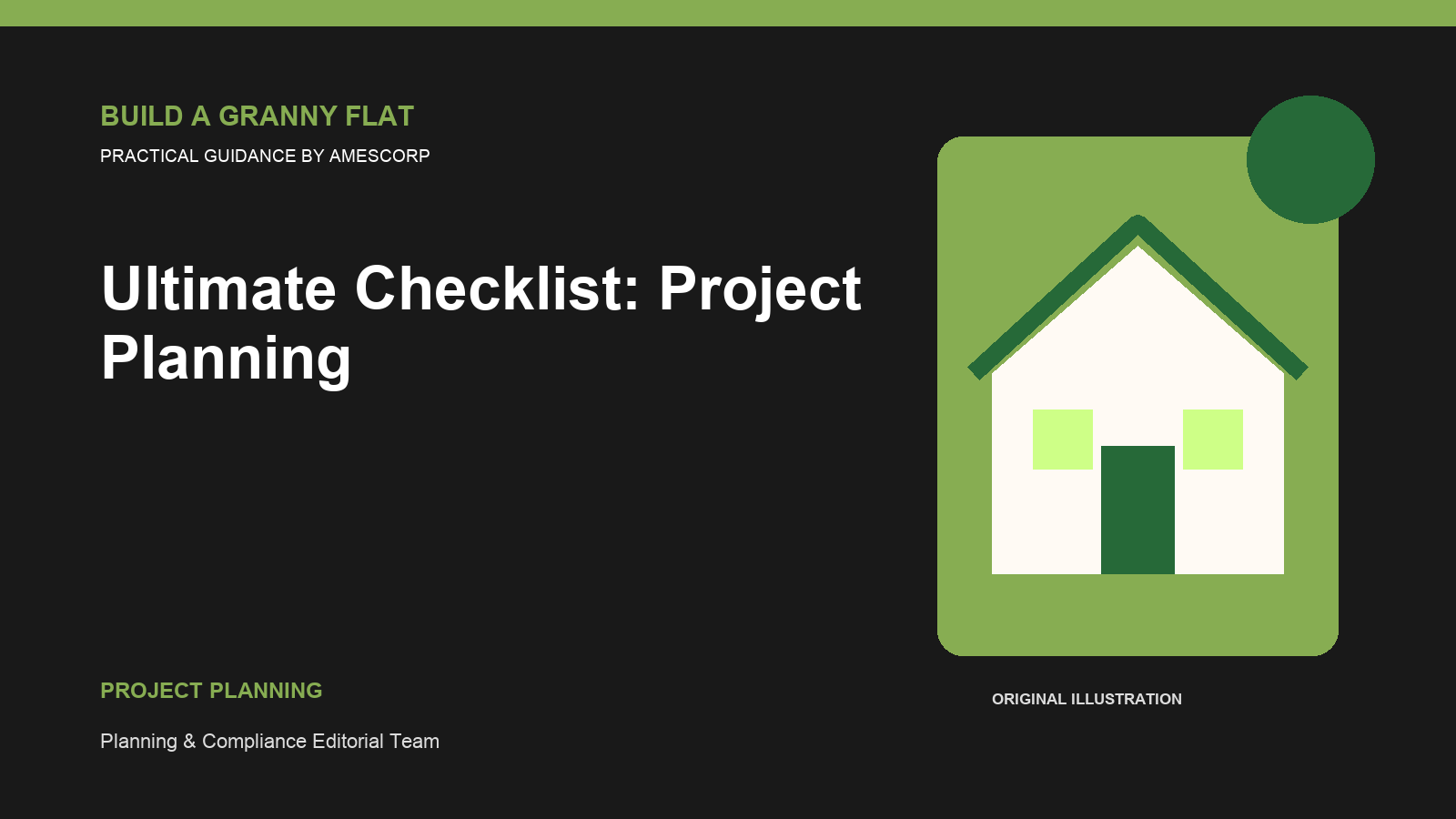 Ultimate Checklist: Project Planning — Build Granny Flat guide