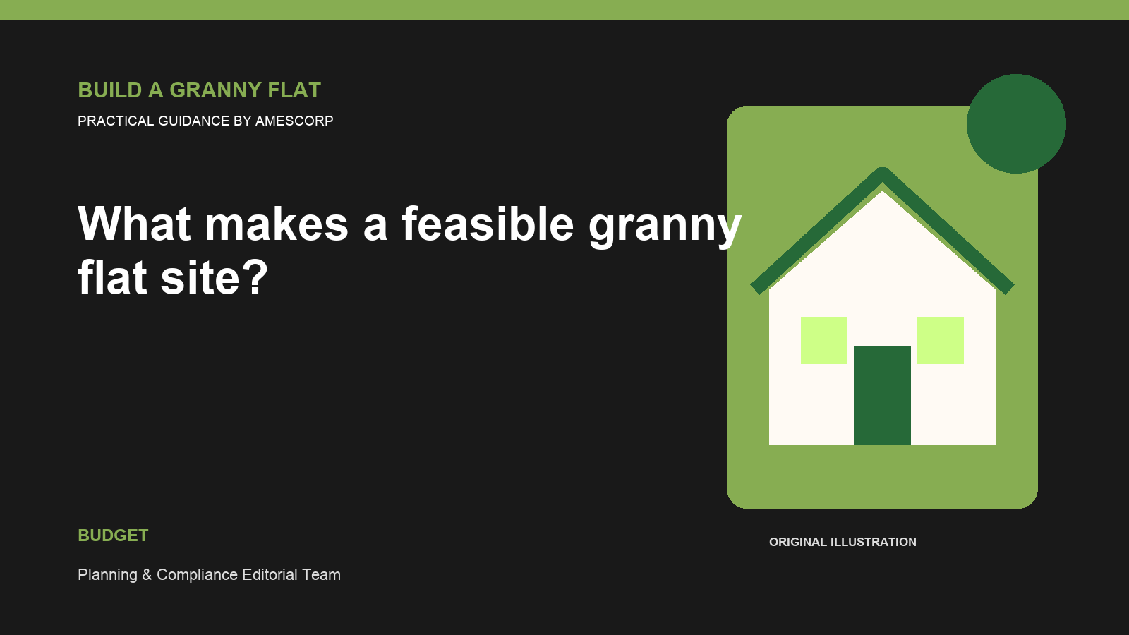 What makes a feasible granny flat site? — Build Granny Flat guide